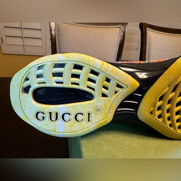 New Authentic Gucci GG Logo Floral Run Sneaker Shoes Size UK 11 / US 11.5 - Picture 16 of 16